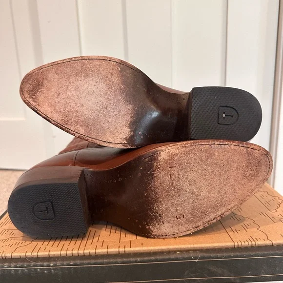 Tecovas Chestnut Leather Heeled Boots - Picture 4 of 4